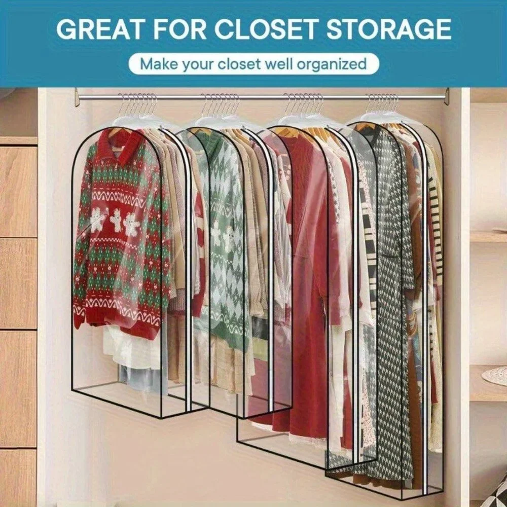 Garment Bags Designed for Hanging Apparel, Closet Storage Solutions for Coats